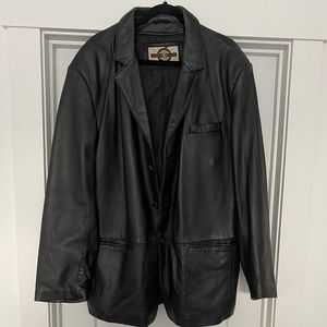 North End Black Leather Jacket XL Exc Cond.